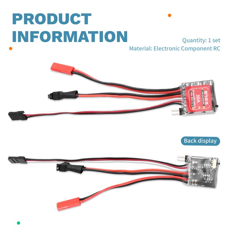 A49K-2X Micro-ESC 30A Brushed  - đánh giá và giá Diy Electric Car