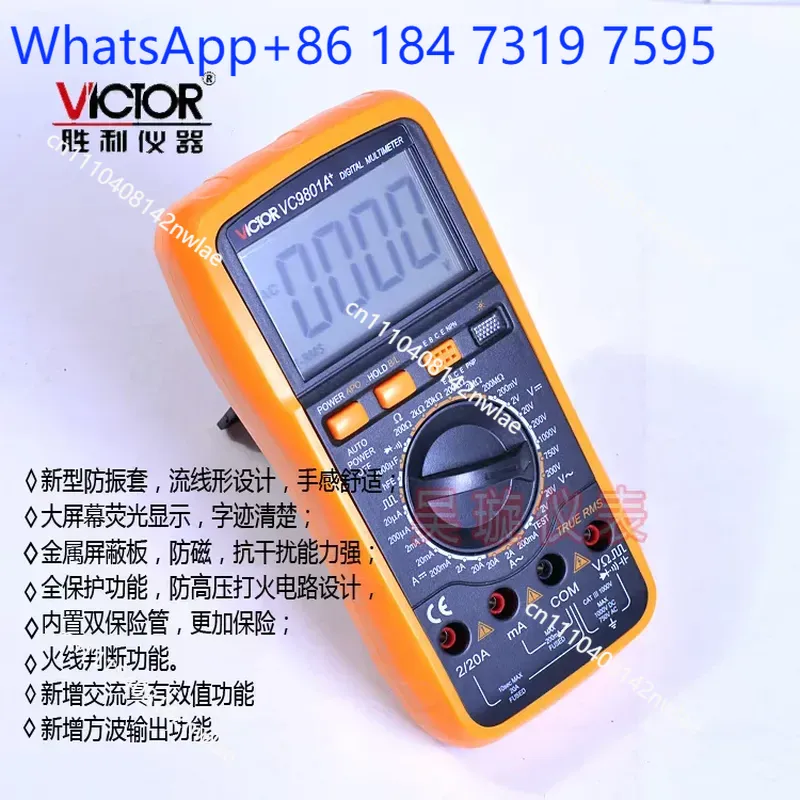 Digital Multimeter VC9801A VC9 - đánh giá và giá Multimeter Digital