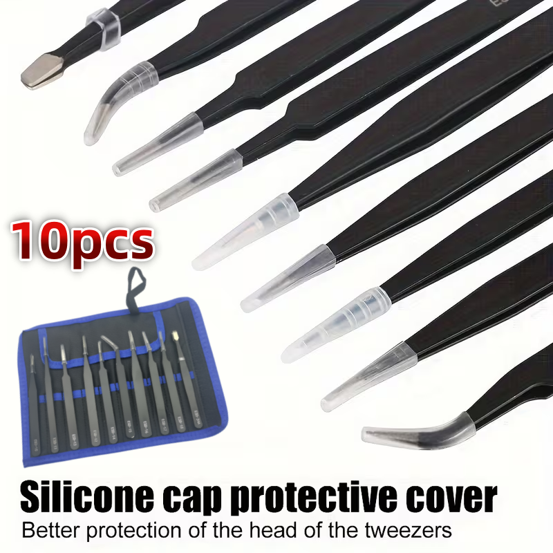 10Pcs ESD Anti‑Static Tweezers - đánh giá và giá Diy Elektronic