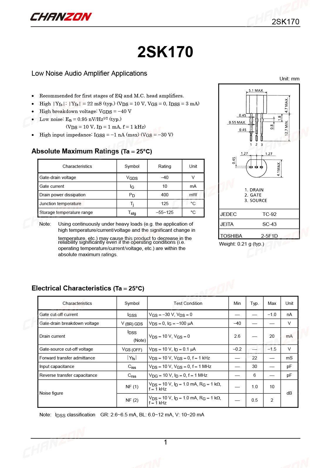 10 Chiếc 2SK170 TO-92 Khuếch Đ - đánh giá và giá Diy Electronics For Sale