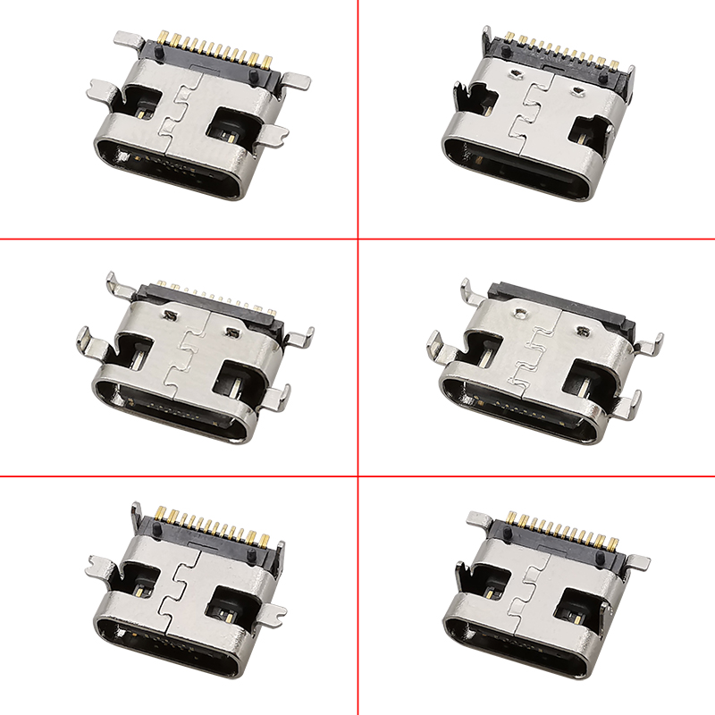 10Pcs USB Type C Female 16 Pin - đánh giá và giá Smd Solder Paste