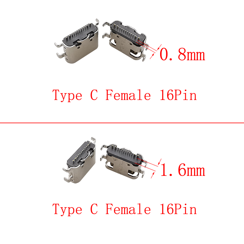 10Pcs USB Type C Female 16 Pin - đánh giá và giá Smd Solder Paste