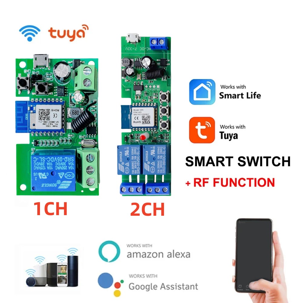 Alexa Smart Switch Tuya Smart  - đánh giá và giá Relay Module 5V