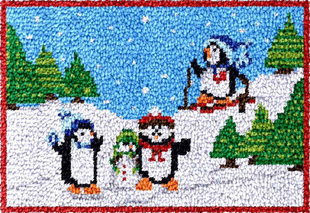 penguins Latch Hook Rug Kits w - đánh giá và giá Diy Electronics Kits For Kids
