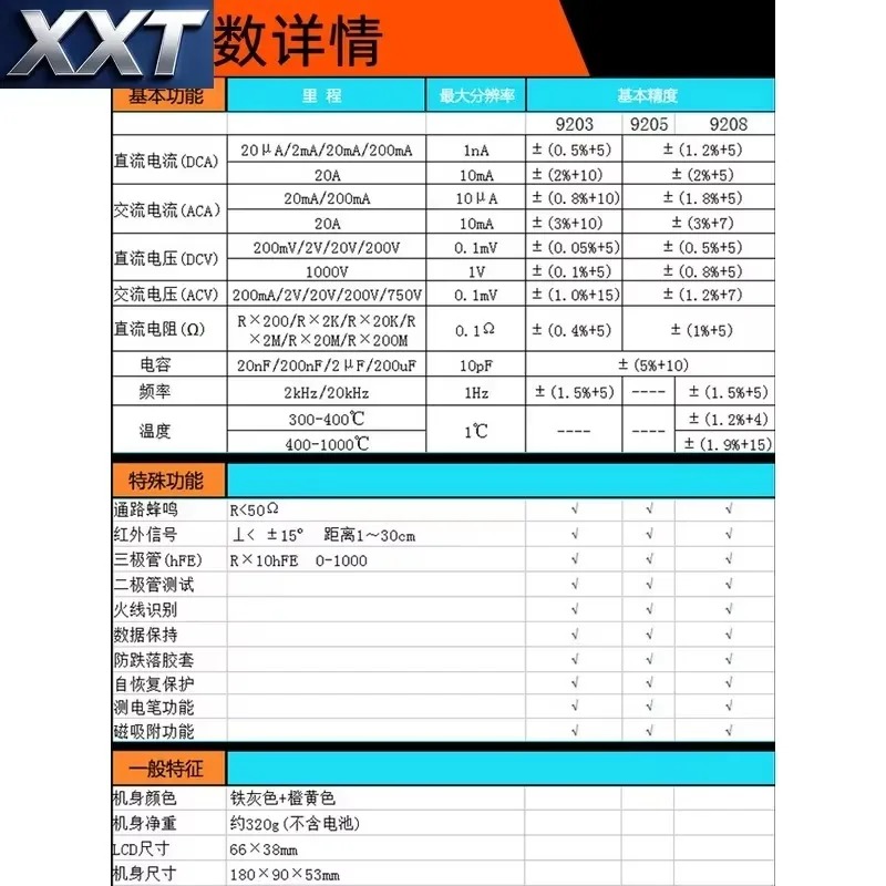 XXT Electrician DT9205 High-pr - đánh giá và giá Multimeter Digital