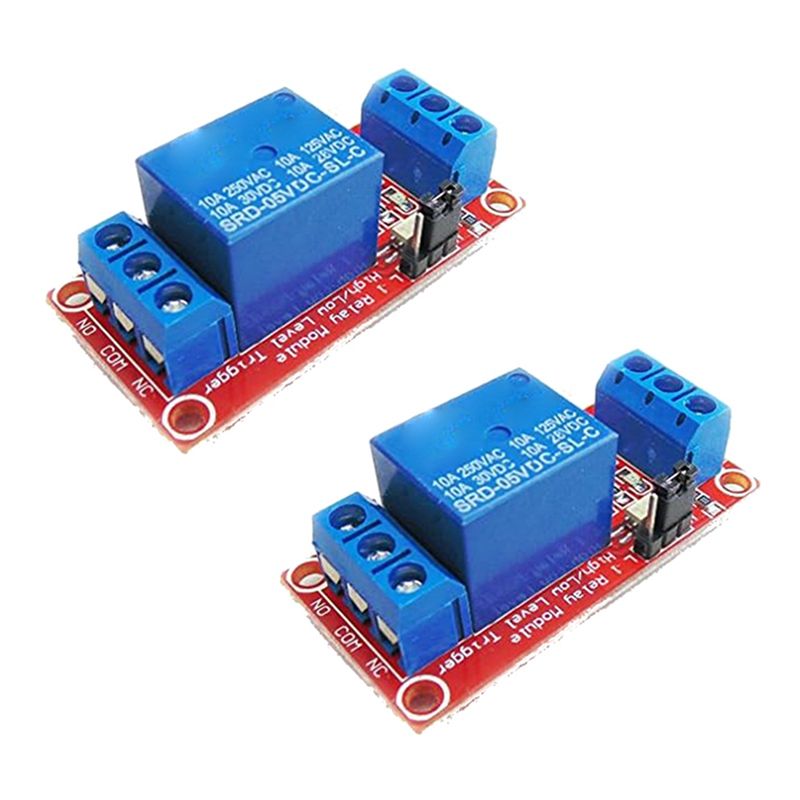 Essential 2Pcs 5V One Channel  - đánh giá và giá Relay Module 5V