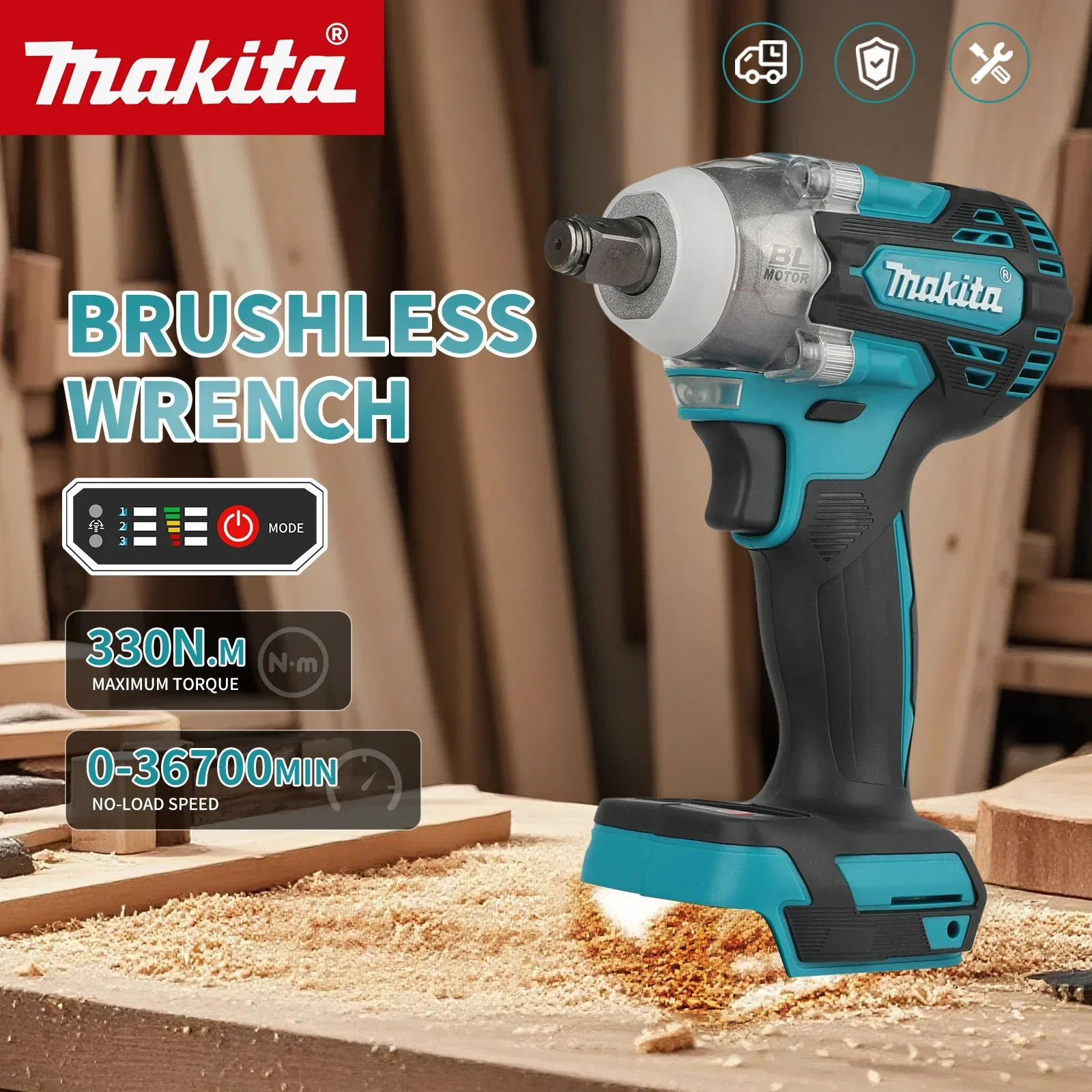 For Makita DTW300 330N·m Impac - đánh giá và giá Makita Drill Dtw300